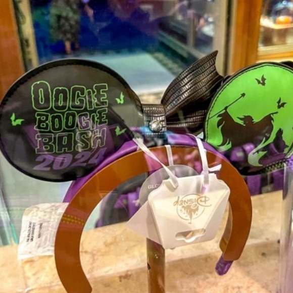 EXCLUSIVE DisneyParks DCA '24 Oogie Boogie Bash Loungefly Ears Headband GITD NWT - Picture 2 of 3
